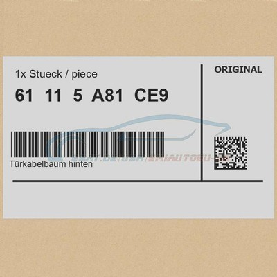 Original BMW 61115A81CE9 - Türkabelbaum hinten