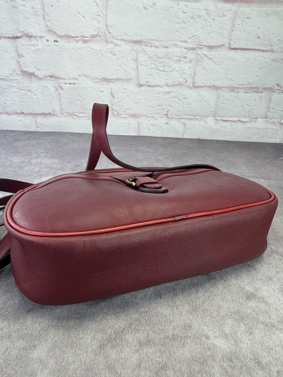 Christian Dior Trotter Vintage Red Leather Bag with Pouch | eBay