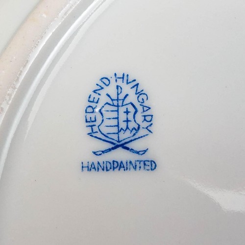 Herend Hungary Rothschild Bird 1501 Rimmed 9 1/2" Soup Bowl Set Of 6 - Picture 8 of 8