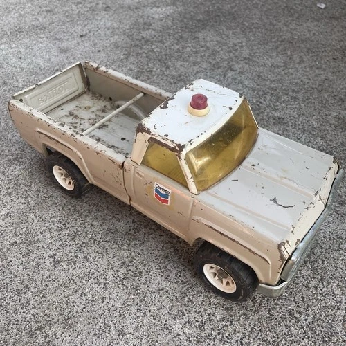 Vintage Tonka Chevron Service Dodge Pickup Truck Pressed Steel