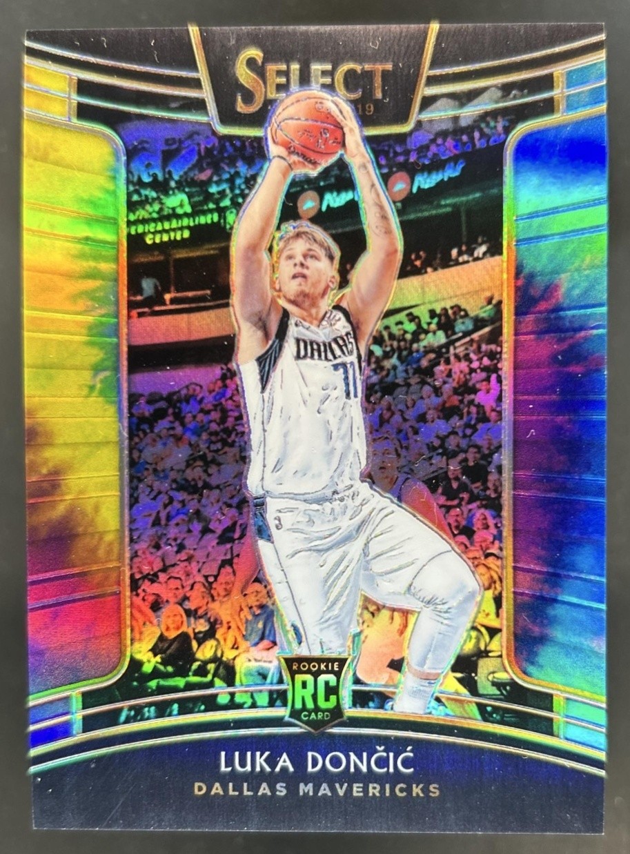 2018-19 Panini Select Luka Doncic RC Tie Dye Prizm Concourse #/25 Mavericks
