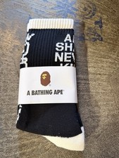 A Bathing Ape Socks Bape Mens US 9-12 Brand New Limited