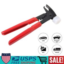 New Forged Steel Wheel Weight Hammer Pliers 3-in-1 For Clip On Adhesive Weights