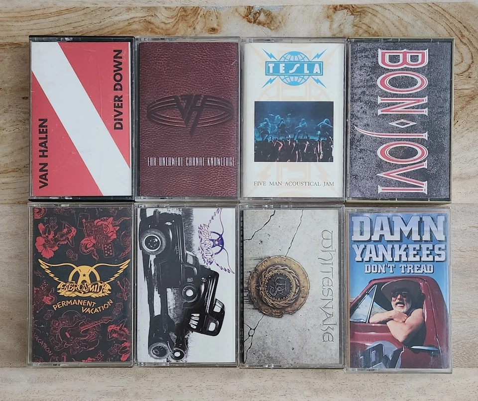 Hard Rock & Hair Metal Vintage Cassette Collection LOT (x8) - Image 2 of 4
