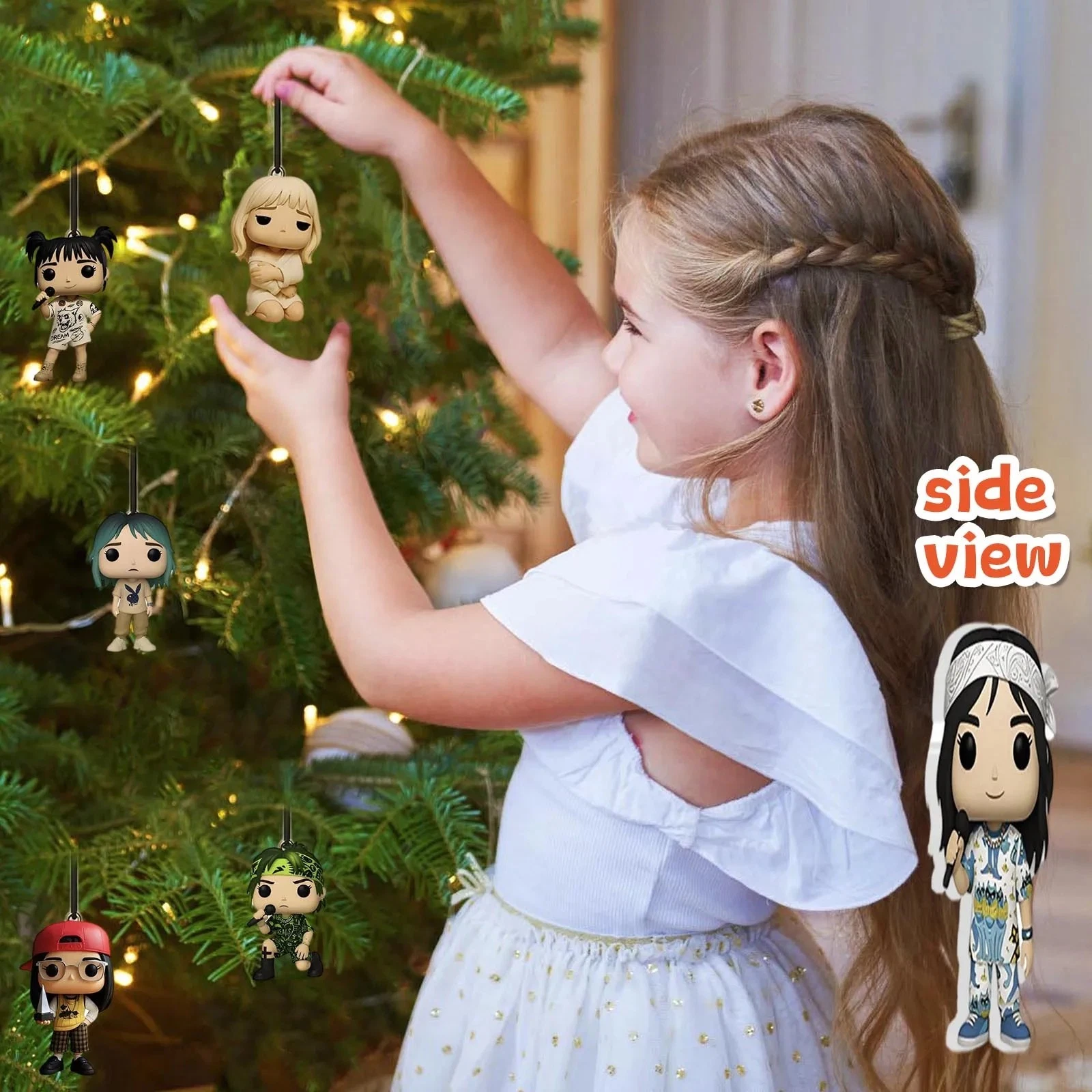 Christmas 2D Acrylic Advent Calendar 24PCS Countdown Calendar Blind Box Home Decor Gift For