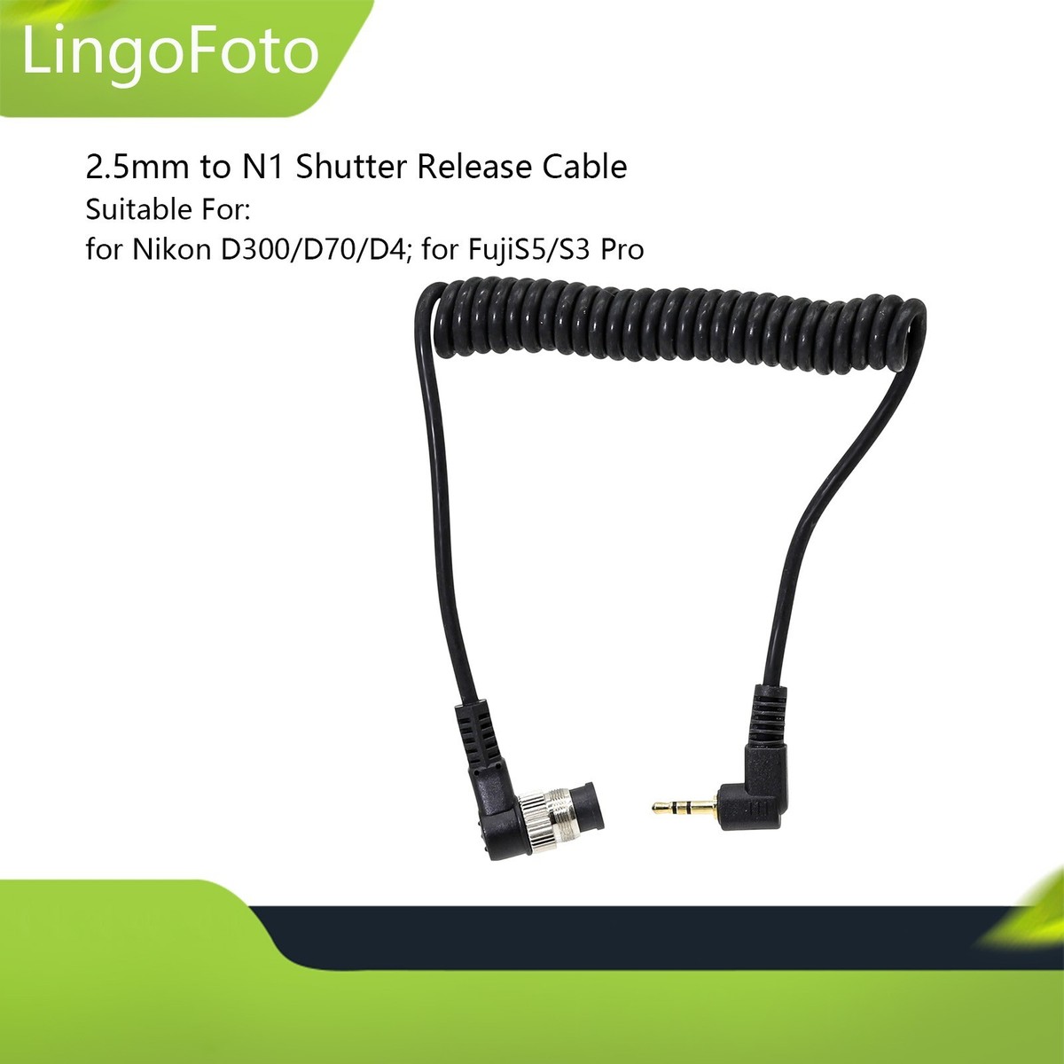 to N1 Shutter Release Cable for Nikon D300/D70/D4; for