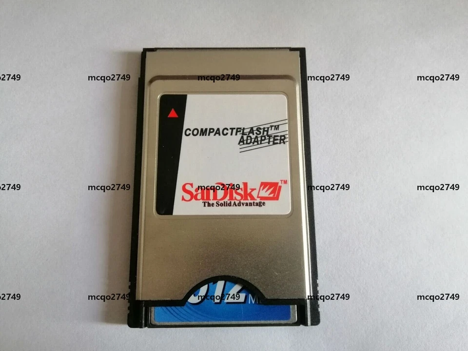 CompactFlash transcend 512MB CF with Compact Flash Card adapter PC PCMCIA Card - Image 2 of 2