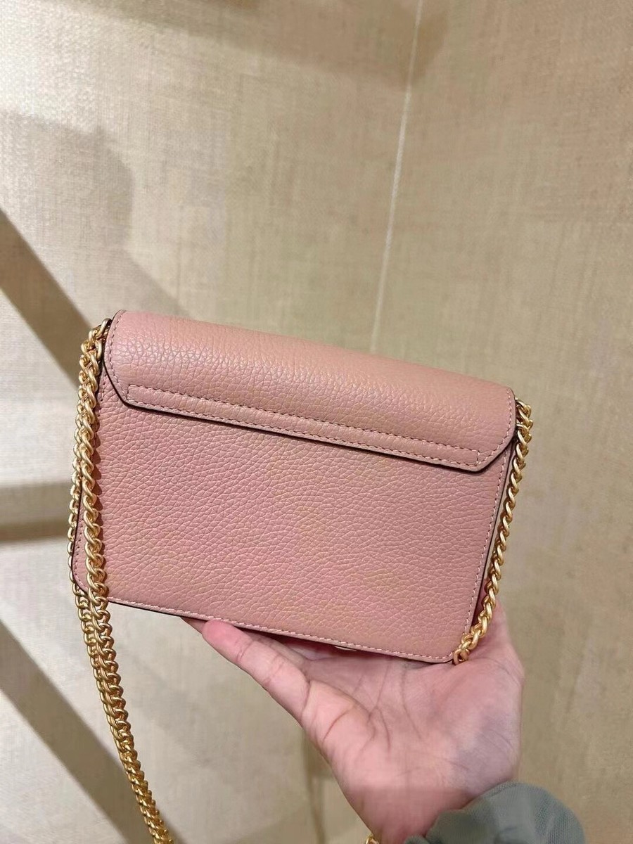 限定販売★TORY BURCH★Olivia Pebbled Leather Bag 141659 NWT Tory Burch 141659 Olivia Pebbled Leather Bag Pink Moon