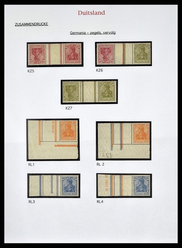 Lot 38650 Stamp collection German Reich combinations 1912-1942 in binder. - Picture 7 of 10