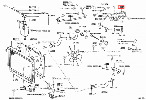 Genuine Toyota LandCruiser 80 79 78 Series HDJ 1HD 4.2 Diesel Turbo Water Pipe - Picture 19 of 22