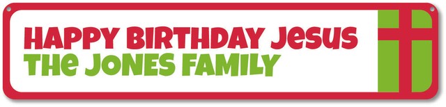 Happy Birthday Jesus Sign, Custom Merry Christmas Sign, Jesus Metal Wall Decor | eBay