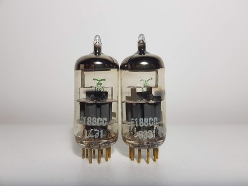 E188CC (1963) MATCH PAIR RT RING GETTER GOLD PINS MICA SPRING DGTSTD + TV7D/U X1 - Foto 6 di 8
