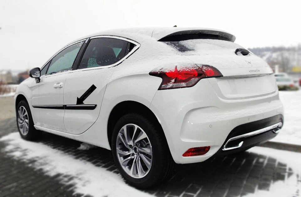 Barre Portatutto Laterali Nere per Citroen DS4 Coda Spiovente Citroen DS 4 dal 2011- F23 - Immagine 2 di 4