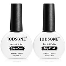 2 Bottles 10ml Of Top Coat Base Coat Gel Polish Set Bright Surface At Home DIY