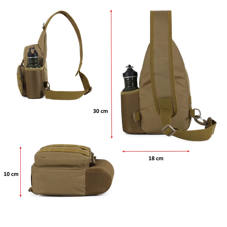 Taktische Umhängetasche Molle Schultertasche Bundeswehr Tasche BW Brusttasche - Bild 3 von 4