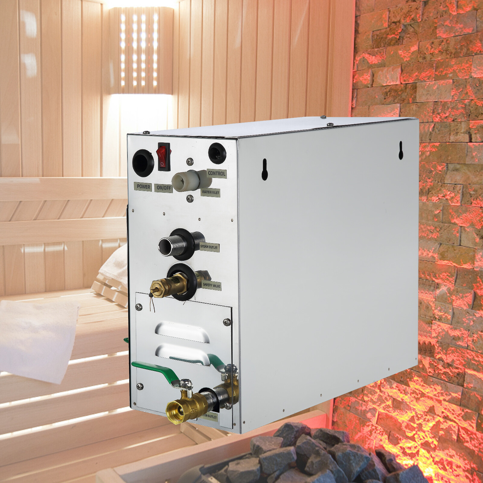 VEVOR Generador de Vapor de 6KW con Controlador 220V para Ducha Sauna Ba?o SPA
