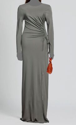 winter knitted chiffon dress Grayson Knit Chiffon Maxi Dress - Plum