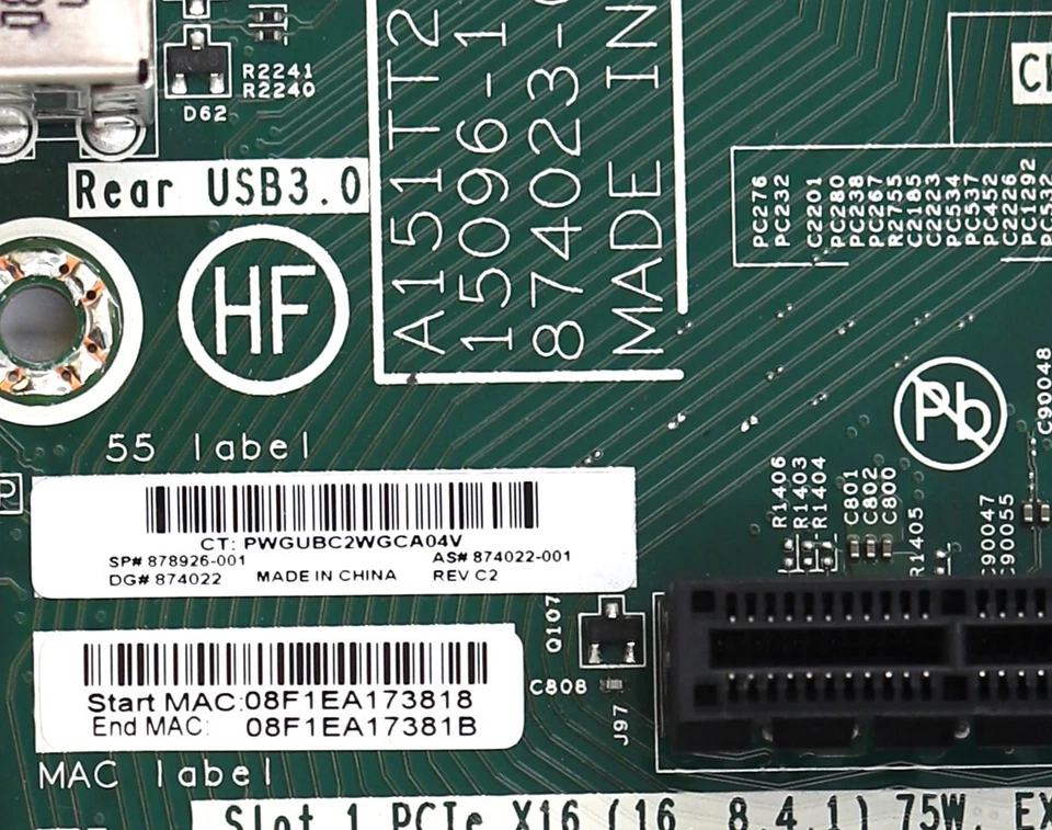 HP ProLiant ML110 Gen10 Server LGA3647 DDR4 Motherboard P/N: 878926-001 Tested - Image 3 of 3