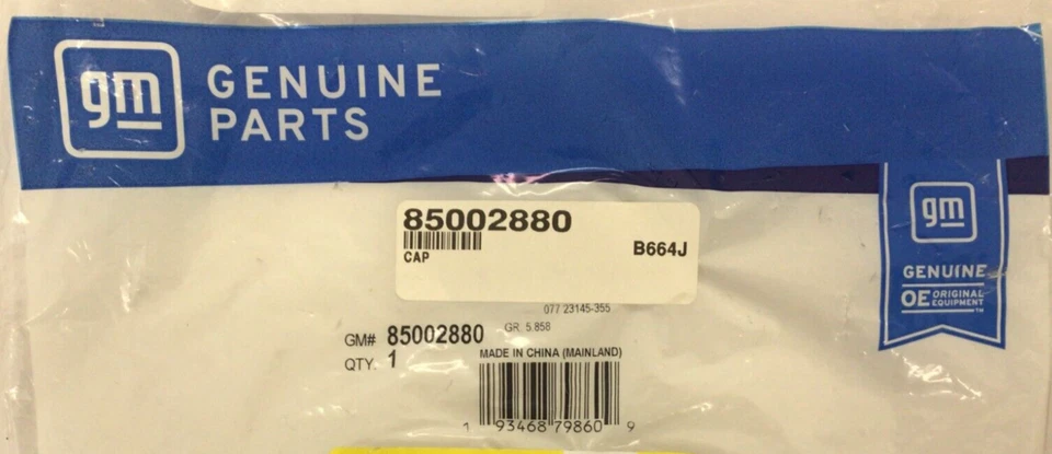 Оригинальный глянцевый черный центральный колпак ступицы колеса 2021-2024 Chevrolet Tahoe 22 дюйма 85002880 - Изображение 3 из 4