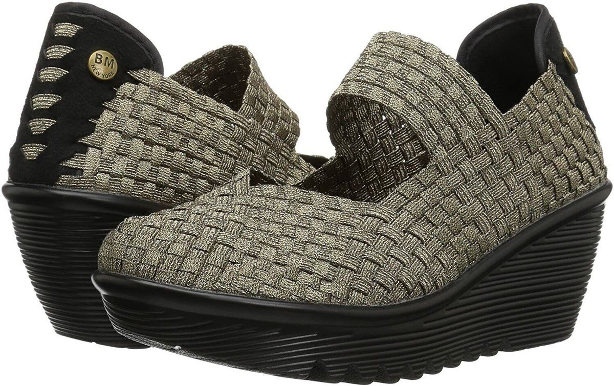 Bernie Mev Women's Lulia Wedge Pump size Bronze UK