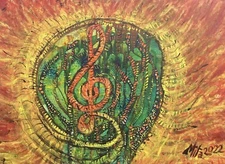 Modern Art. Acrylic on canvas.  70x50cm 2022 ShamaniContemporaryart 