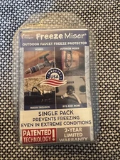 Single Pack Freeze Miser Outdoor Faucet Freeze Protector - BRAND NEW