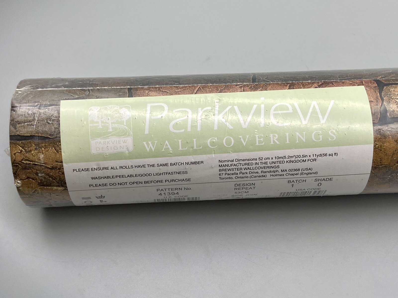Parkview Designs Wallcoverings Wallpaper 1 Roll 56 Sq Ft Brick Pattern 41394