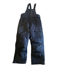 Arctic Quest Snow Bibs Youth Kids Size Large 7 Black Ski Insulated