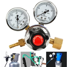 CO2 Regulator Dual Gauge Carbon Dioxide Draft Beer Soda DIY Brew Professional