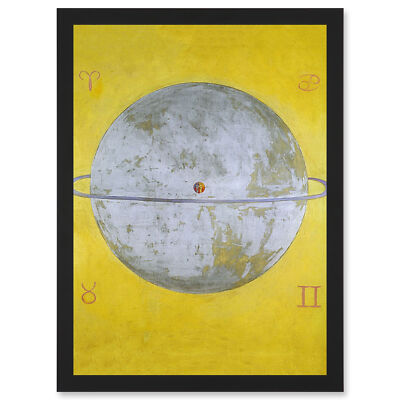 Painting Abstract Hilma Af Klint 1915 The Dove Nr 12 13 Framed A4 Wall Art Print