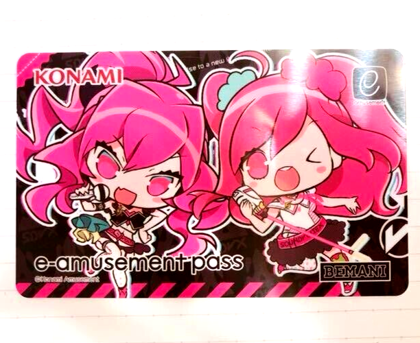 Konami e-AMUSEMENT PASS Card Sound Voltex Grace & Rasis VIVID WAVE