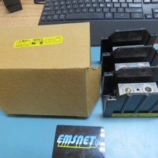 BUSSMAN  16303-3 Qty of 1 per Lot Barrier Terminal Blocks 3P 600VAC/DC Pwr Dist