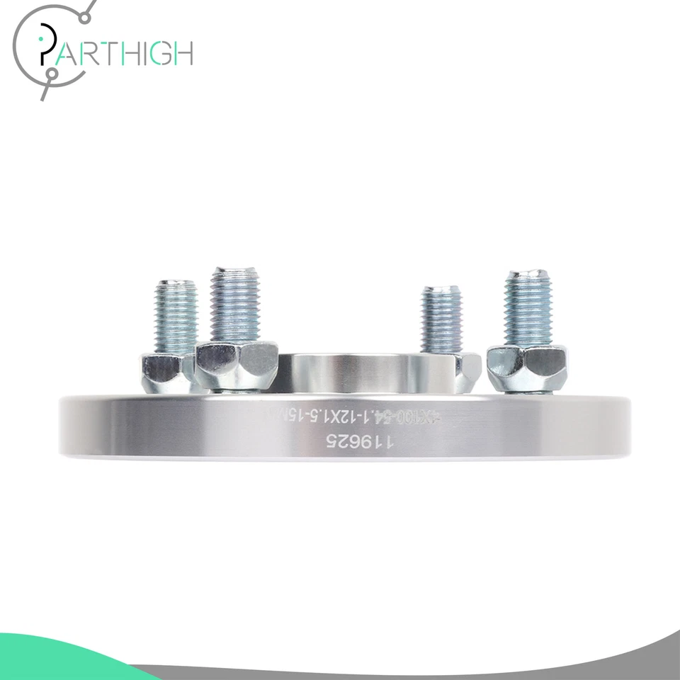 Espaciadores de rueda centrados en el cubo 4x100 (4) 15 mm de grosor para Toyota Yaris Kia Rio 2007-2020 Foto 4 de 4