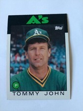 Tommy John [Base] #240 Oakland Athletics - 1986 Topps Baseball 
