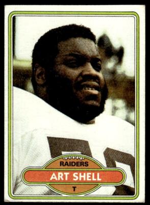 1980 Topps 382 Art Shell Oakland Raiders Football Card