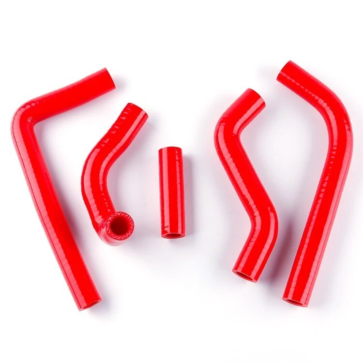 MANGUERA RADIADOR SILICONA PARA SUZUKI RMZ 450 2008-2014 (2009 10 11 12 2013) Y ROJO Foto 3 de 4