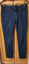 Prana Women's Jeans Size 6/28 inky blue Low Rise Straight Leg Dark Wash Denim