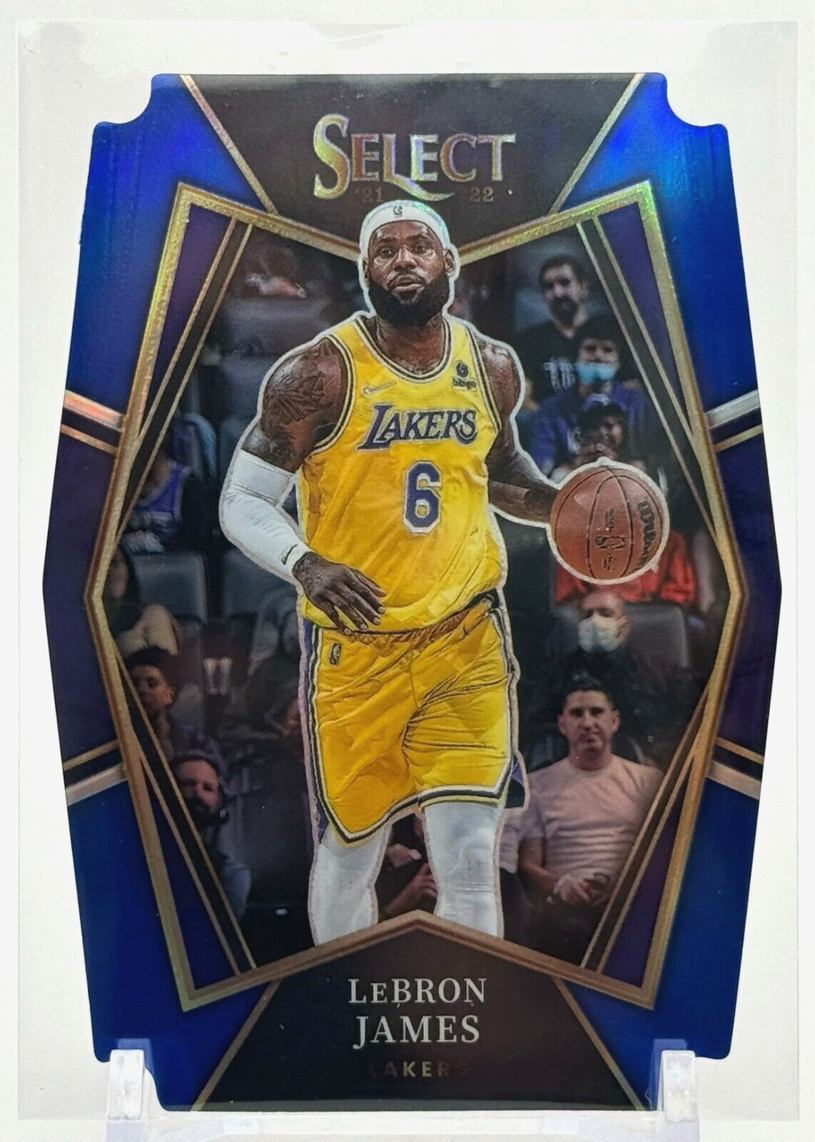 2021-22 Panini Select Lebron James #195 Blue Die Cut /249 Lakers