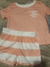Cat  Jack Girls Lounge Set Size S 6/6x New Nwt