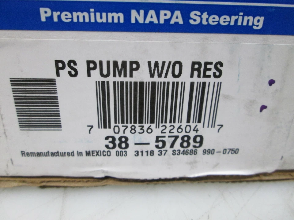 NAPA BBB Industries 990-0750 Remanufactured Power Steering Pump W/O Reservoir - Image 2 of 4
