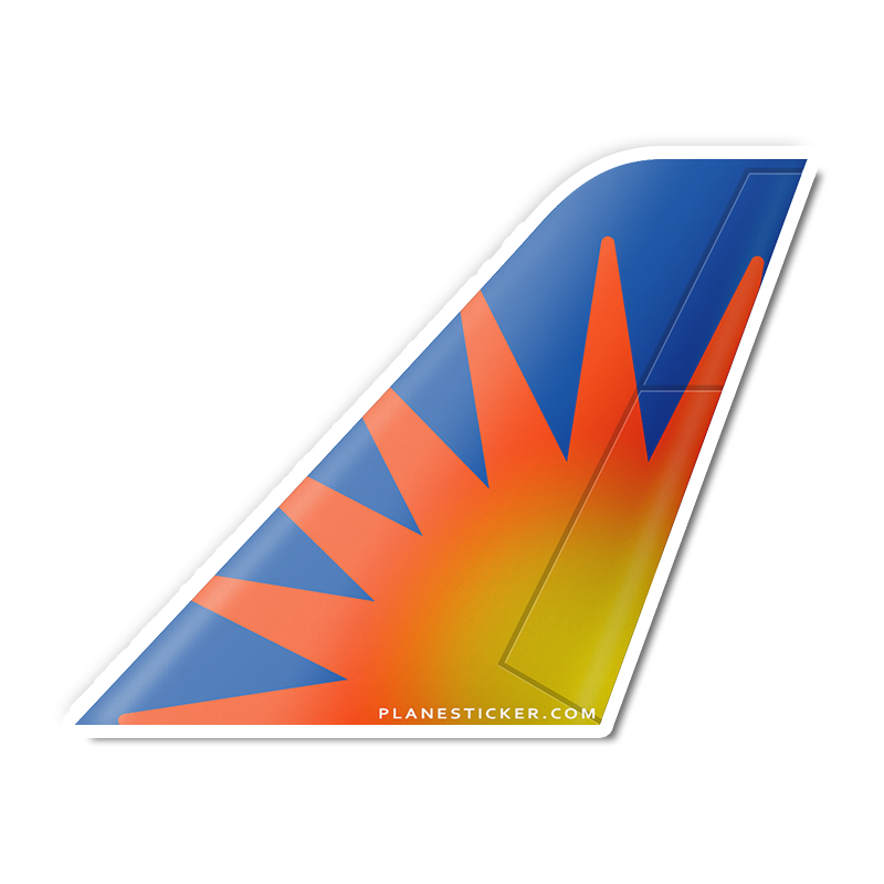 Allegiant Airlines Livery Tail Sticker eBay