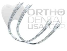 Set x 10 Stainless Steel 18 x25 Upper arch wires natural FORM made in USA