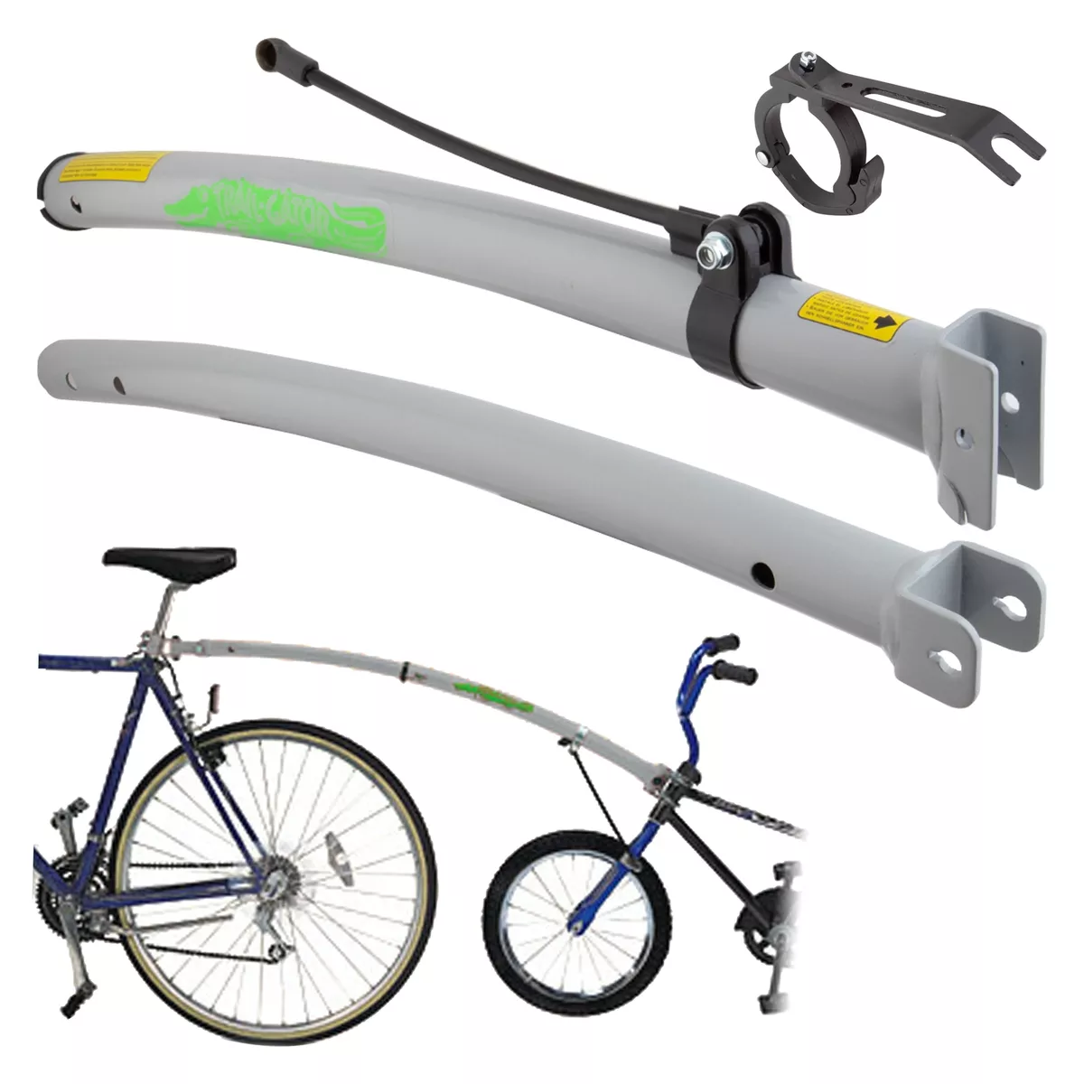 Trail Gator Barre de Remorquage Bicyclette Trail-A-Long Vélo Support -  Argent