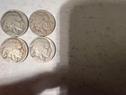 1915 P FINE, 1916 P FINE, 1917 P VG+, 1918 P VG Buffalo Nickel Lot of 4 Coins