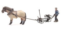 Artitec 322.023 - 1:220: Pferd Und Pflug - Neu + Ovp