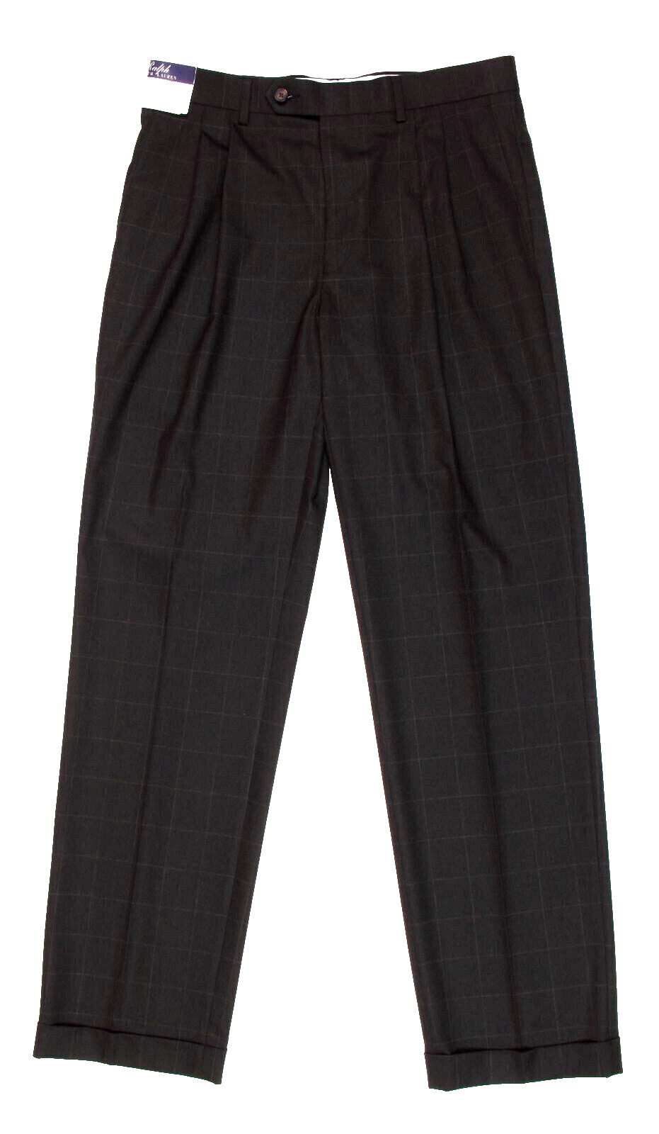 7950 Мужские брюки Ralph Laurenплиссированные брюки в клетку Comfort Flexцвет древесного угля34X30 10590₽
