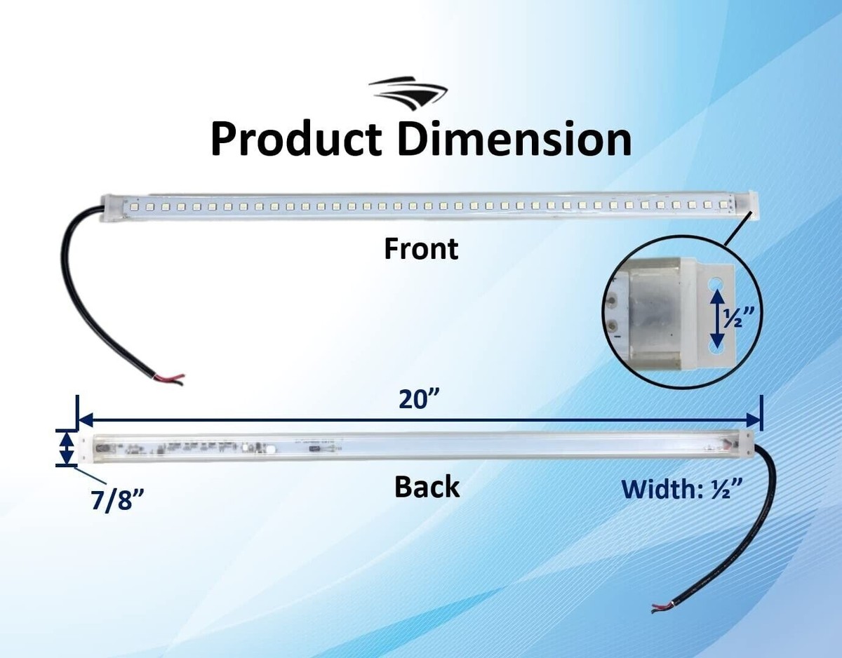 Pactrade Marine Boat Interior LED Marine Courtesy Fishing Light
