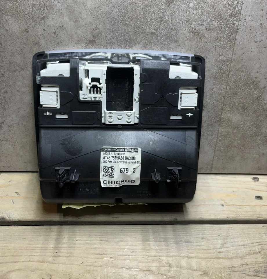 07-14 FORD FLEX EDGE TAURUS ПЕРЕДНИЙ ВЕРХНИЙ КУПОЛ ЛАМПА ЧЕРНЫЙ OEM Б/У - Изображение 4 из 4