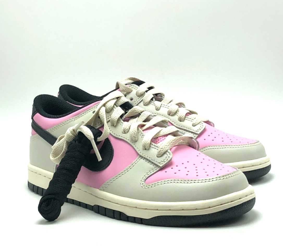 NEW* Big Kids Grade-School NIKE DUNK LOW (GS) PINK RISE/BLACK