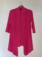 Frank Lyman Pink Longline Jacket Lightweight Cover Up Uk 12 Please Read Descript